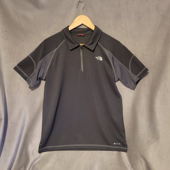 The North Face 1/4 Zip Collared Black Gray M Men's Pullover Activewear Shirt - Picture 4 of 7